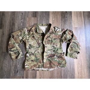 US Military OCP ACU Field Coat Mens Medium Regular Multicam Excellent Ripstop